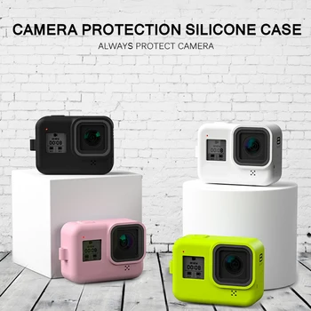 

Gopro Hero8 Soft Action Camera Case Soft Silicone Case Silicone Protective Full Cover Shell Action Action Camera Accessorie