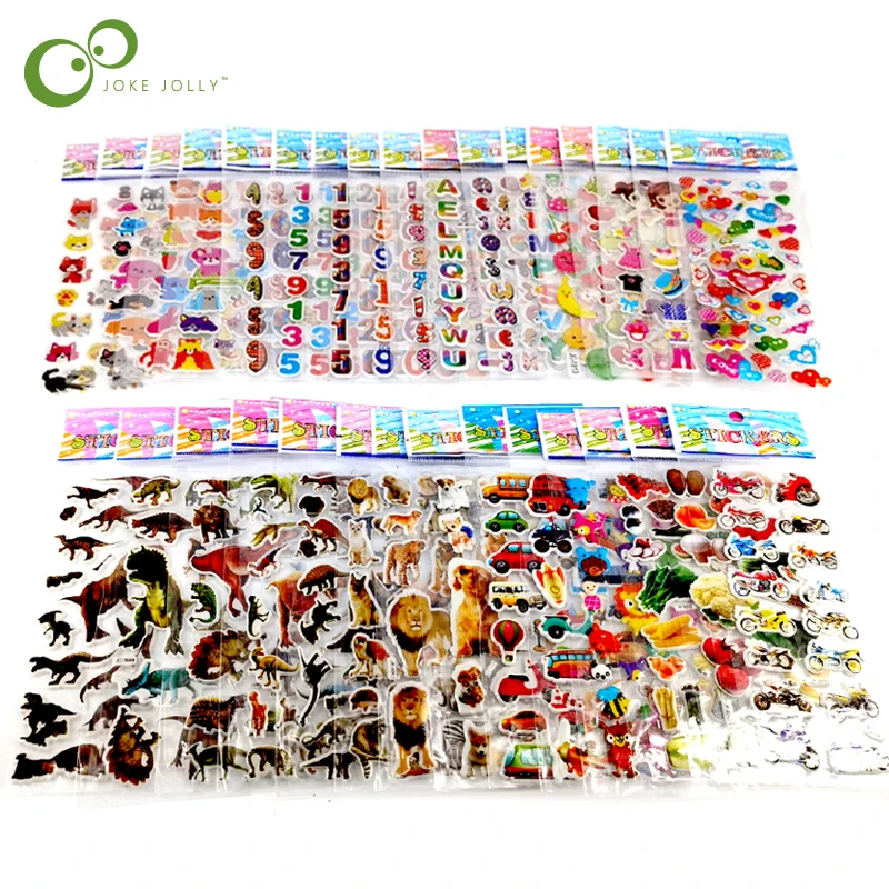 Gran venta Pegatinas de dibujos animados en 3D para niños y niñas, 25 hojas de PVC impermeables, pegatina de princesa para coche, regalos GYH 33mj6BpMGoV