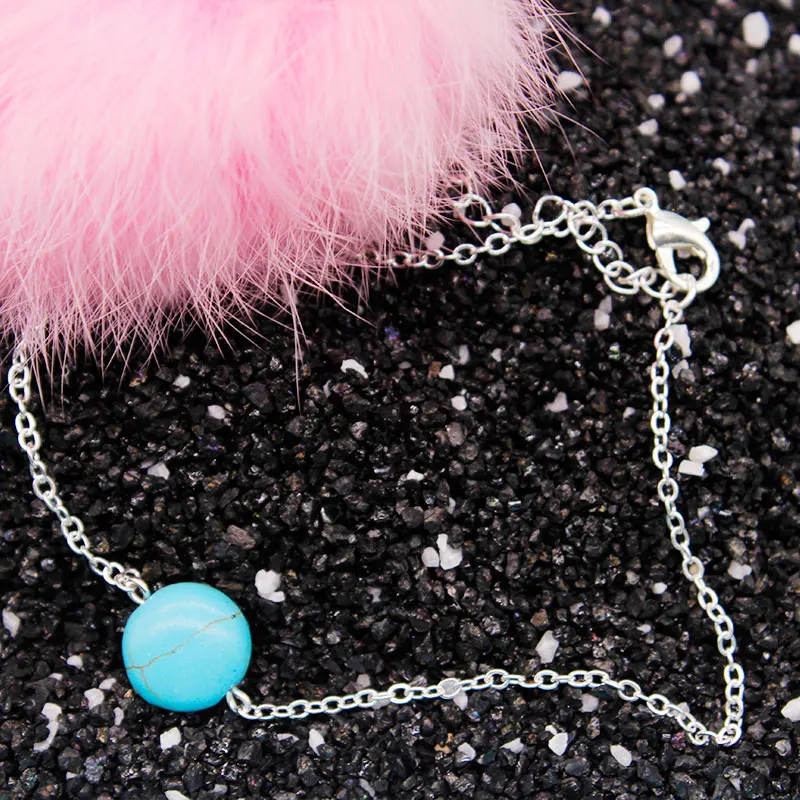 Sexy Anklets Gold Silver Chain Foot Chain Turquoises Anklets for Women Love Barefoot Sandals Rose Anklet Bracelets Foot Jewelry