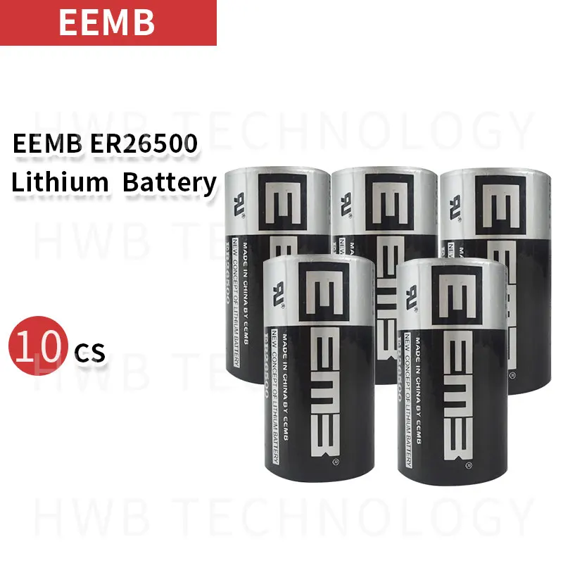 10Pcs/LOT EEMB ER26500 3.6V 9000mAh C type PLC control lithium battery