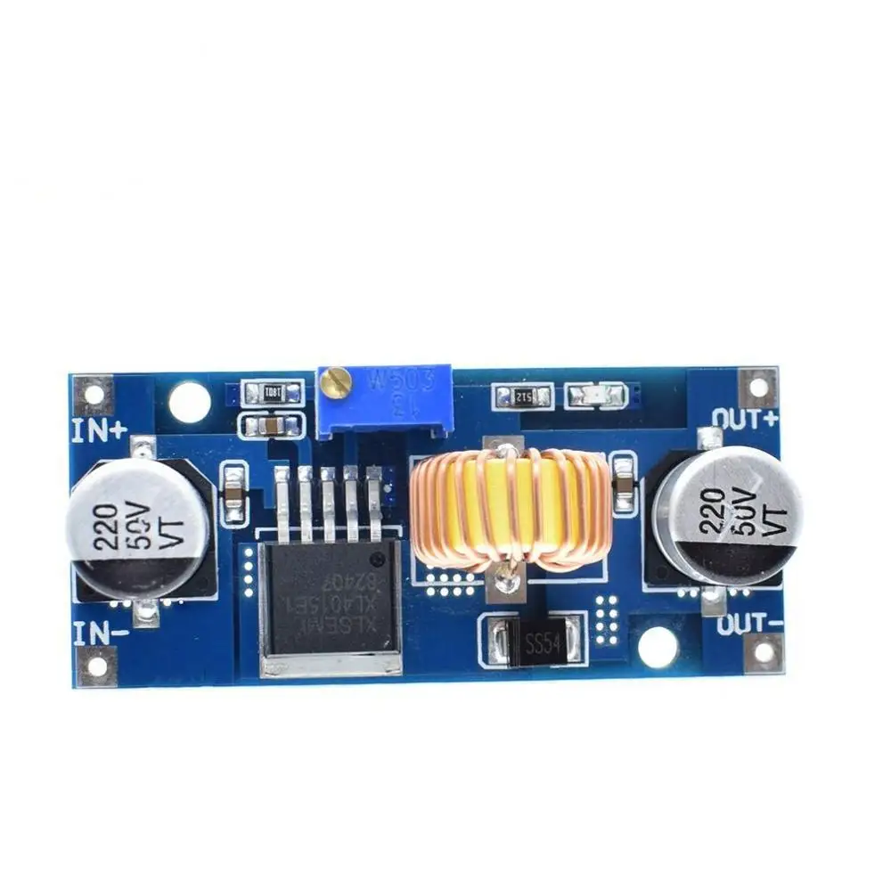 Dc-dc Xl4015 Регулируемый понижающий модуль 4~ 38V Высокая мощность 96% Высокая эффективность 5A понижающий модуль