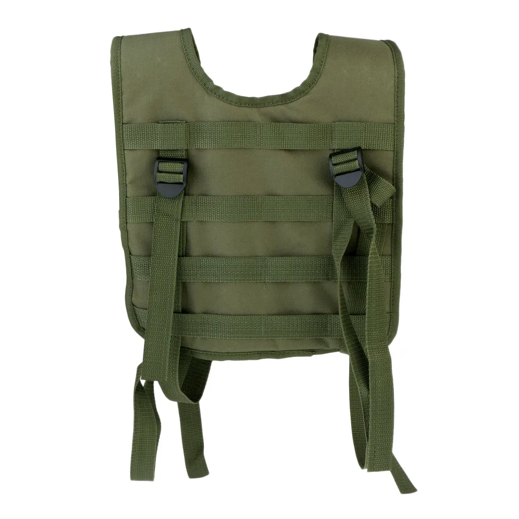 Modular Oxford H-Harness Molle Vest Suspenders for Battle Belt CP 5 Colors Tactical Vest for Camping 
