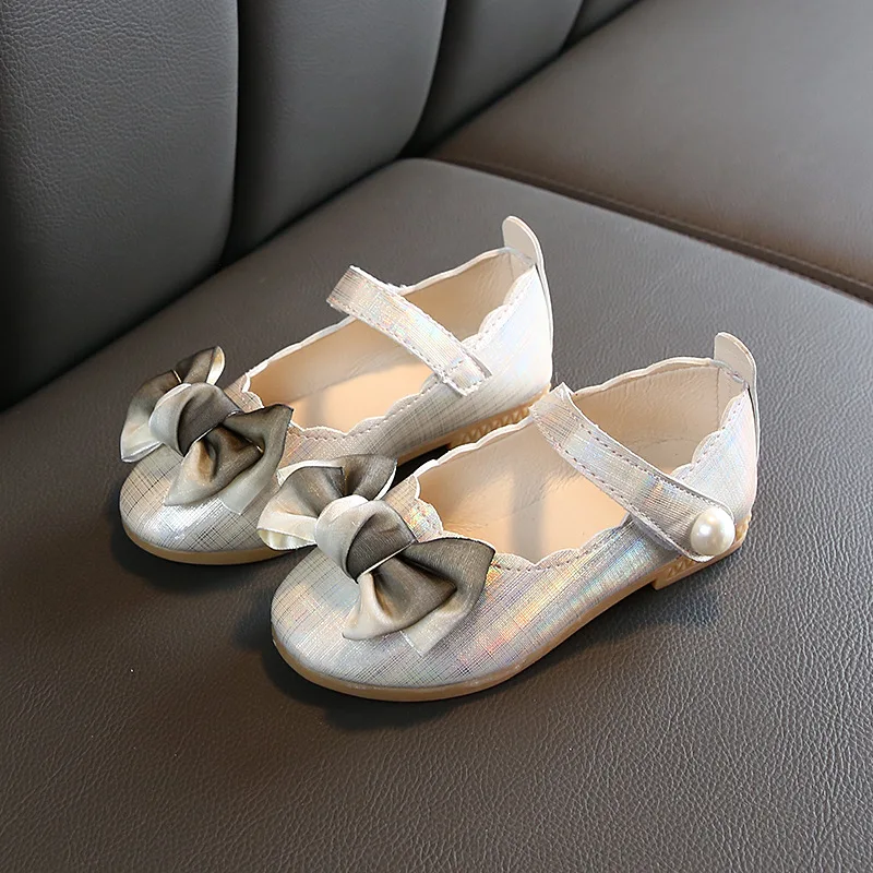 Кожаная обувь для девочек; повседневная обувь на плоской подошве для девочек; Танцевальная обувь принцессы; модная повседневная обувь для детей