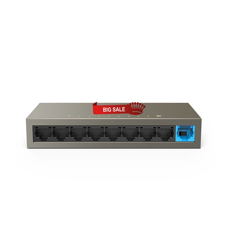 GL1109DT 9 портовый Настольный Ethernet коммутатор 10/100 Мбит/с авто Согласование RJ45 порт s