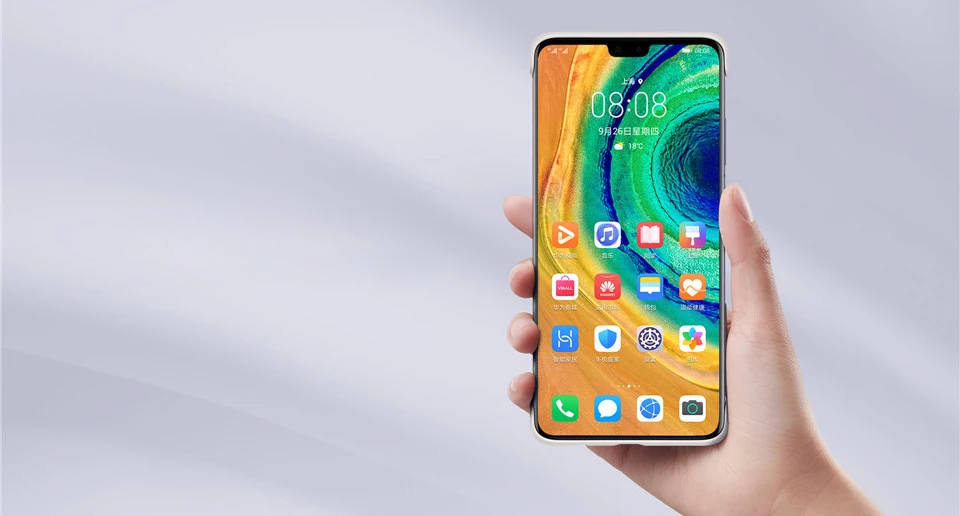 Чехол для HUAWEI mate 30 mate 30 Pro, Официальный чехол с полным покрытием, предотвращает появление отпечатков пальцев, микрофибра, кожа mate 30, задняя крышка