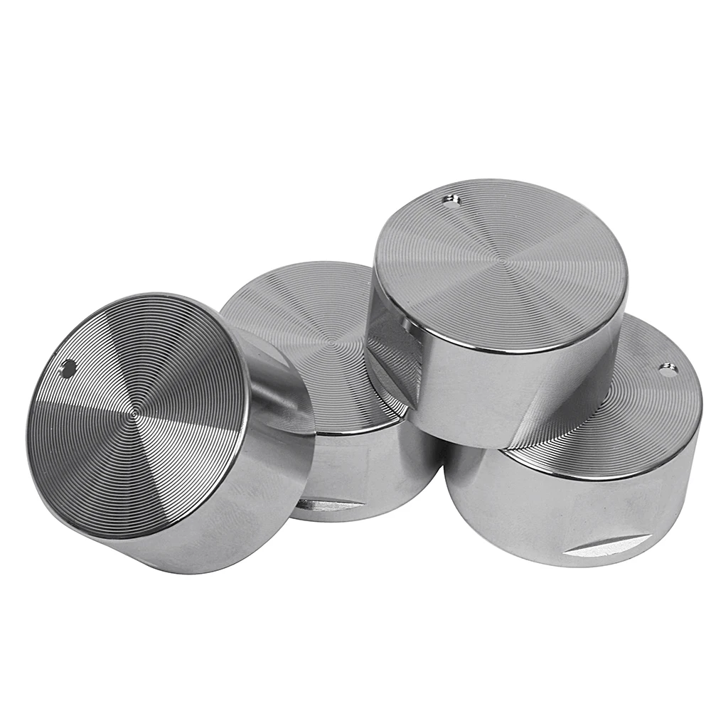 4Pcs High quality Alloy material Rotary Switches Round Knob Gas Stove Burner Oven Kitchen Parts Handles For Gas Stove