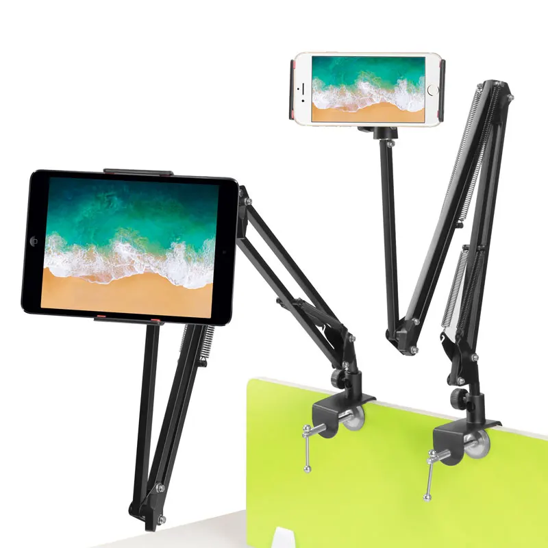 

6 to 11 Inch Mobile Phone Tablet Holder Stand For iPad Mini Air Samsung 360 Degree Flexible Long Arm Lazy Universal Tablet Stand