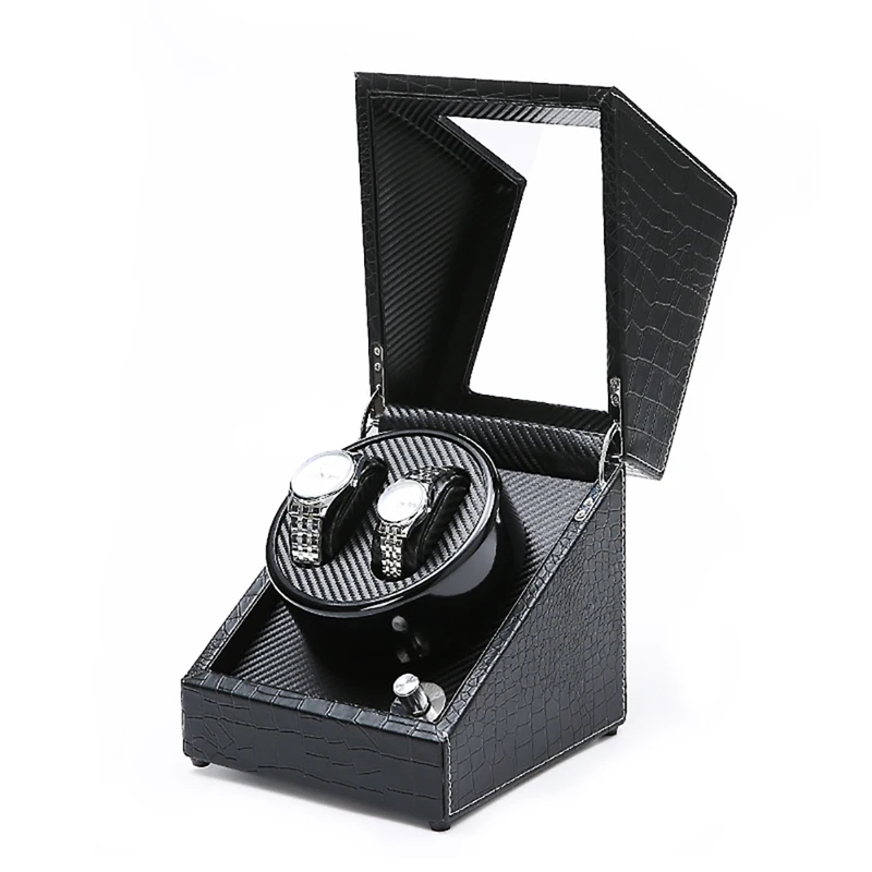 

Luxury Watch Winder Box Double Watches Adjustable Pillow Wooden Mechanical Watches Holder Storage Container Organizer Case Gift