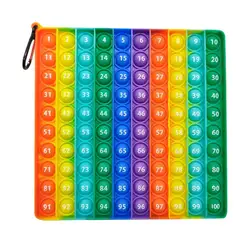 Jouet sensoriel anti Stress pour enfants, jeu de Multiplication MontessorI, pour autisme, chiffres de 0 à 100 