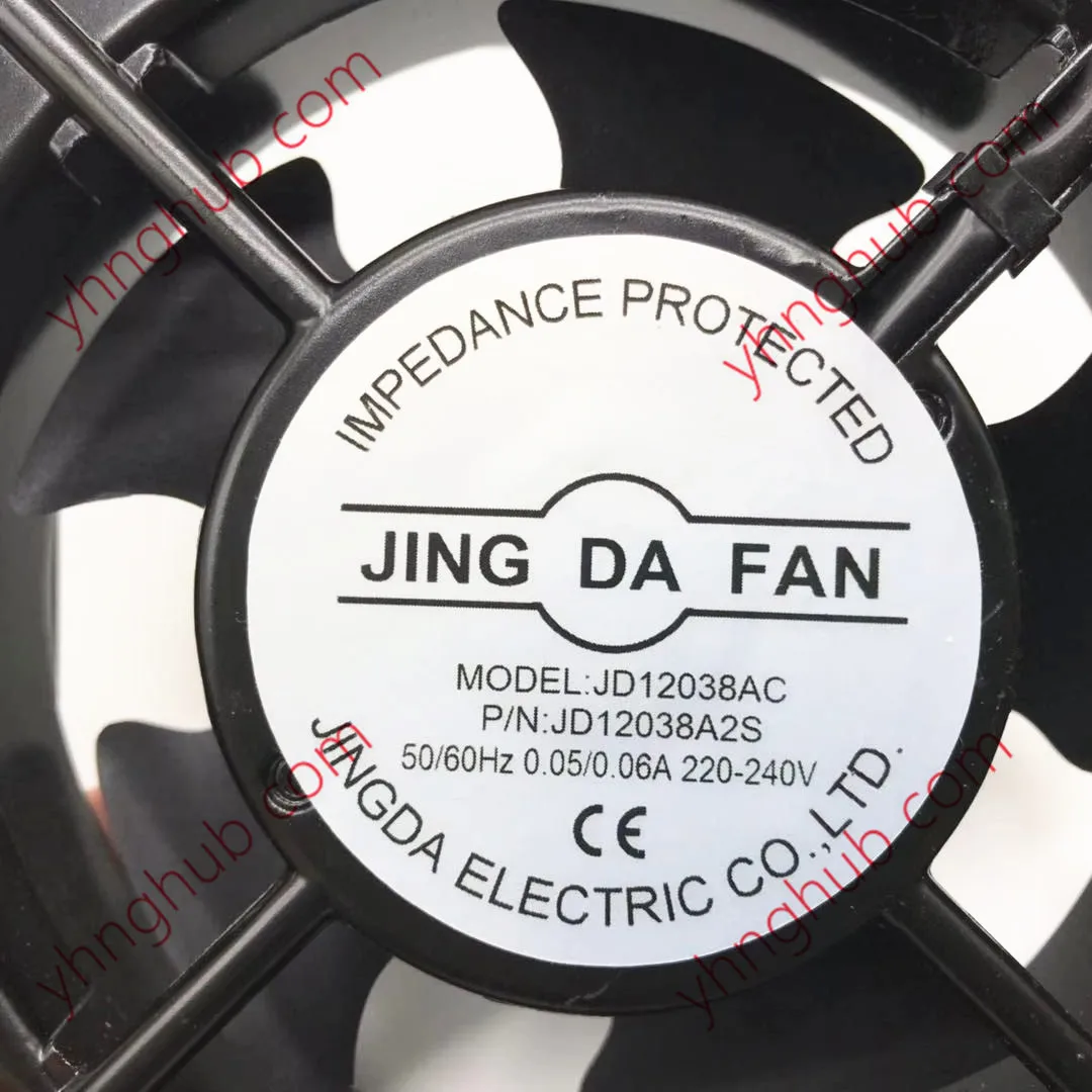2-Wire, AC 220V, 0.06A, 120x120x38mm, JD12038AC