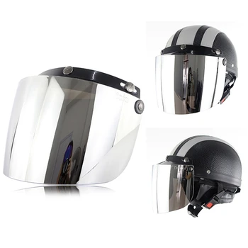 

Motorcycle Helmet Visor Bubble Visor Lens Motorbike PC Chopper Lens casco capacete moto Open Face Bubble Visors BV03 Half Face