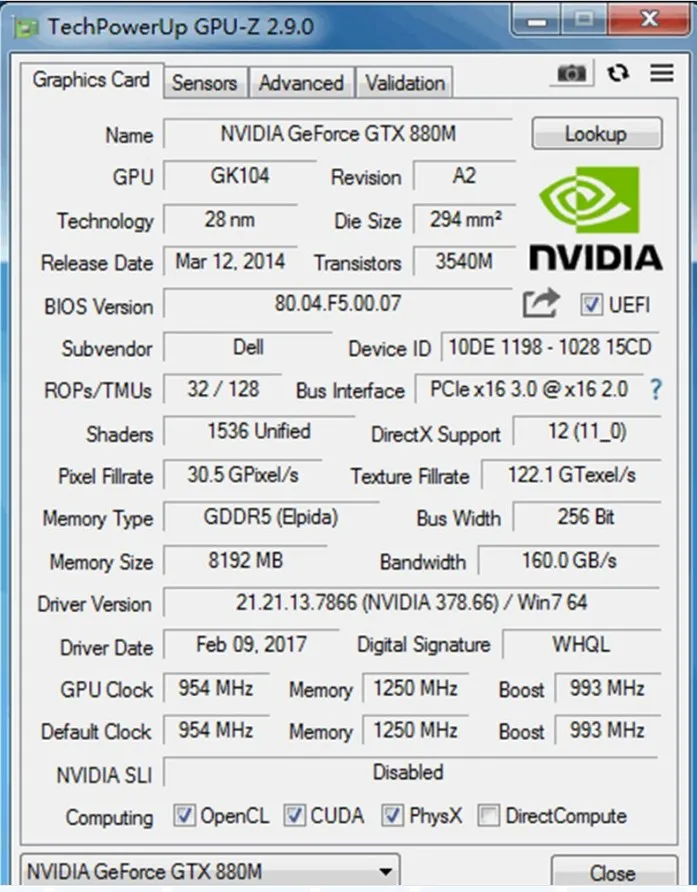 ESHARE GTX880M 8 Гб Графика видеокарта для DELL M17X R4 R5 M18X R2 R3 ноутбук JH9PP 0JH9PP N15E-GX-A2 GTX 880M DDR5 рабочих