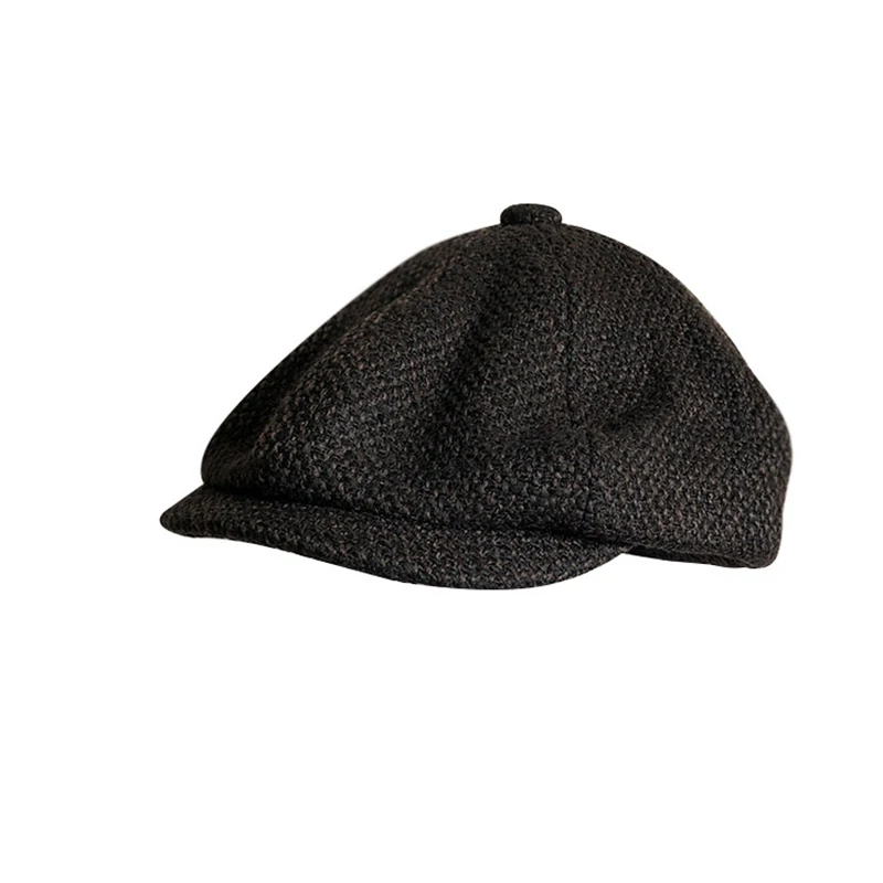 

Unisex Autumn Winter Newsboy Caps Men And Women Warm Cotton Octagonal Hat For Male Detective Hats Retro Flat Caps BLM20