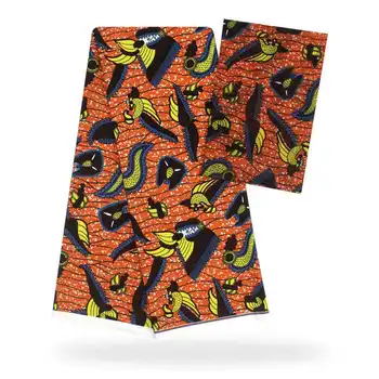 

chiffon imitated silk fabric digital printed fabric ankara African wax pattern 4 yards audel fabric +2 yards chiffon for dress