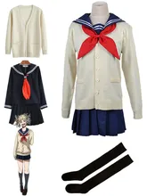  Anime My Hero Academia Boku No Hero Academia Cosplay Costume Himiko Toga JK Uniform Sweater Coat Halloween Clothing 