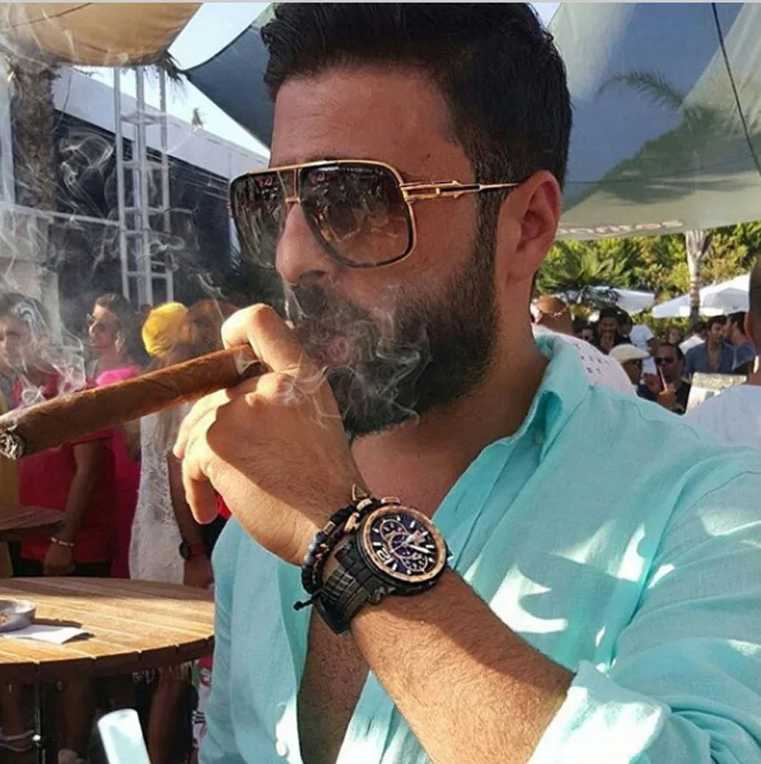 

GIFANSEE Big Frame Sunglasses Men Square oversized gradient ocen Glasses for Women High Quality Retro Vintage Gafas Oculos UV400