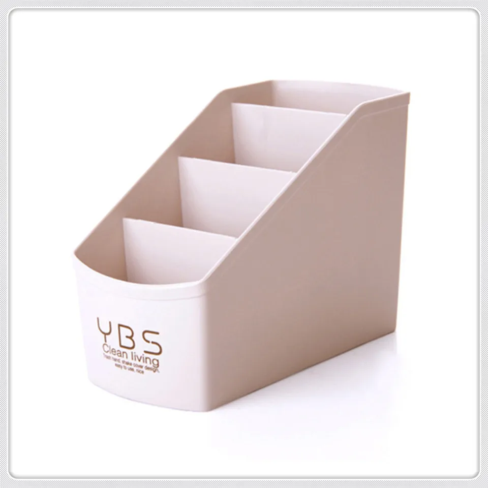 Desk Organizer D MSJO Настольный органайзер, офисный держатель для карандашей, милый канцелярский ящик, макияж, Настольный стеллаж для столовых приборов, пластиковый 4 Сетчатый Контейнер для хранения - Цвет: Desk Organizer D