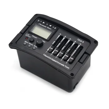 

5 Band Acoustic Guitar Preamp EQ Equalizer Classical Acoustic Guitar Amplifier Digital Chromatia Blend Tuner Piezo Pickup