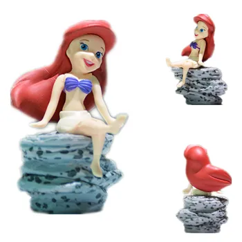 

1pieces/lot mini pvc ariel doll 7cm Furnishing articles decoration girls gift