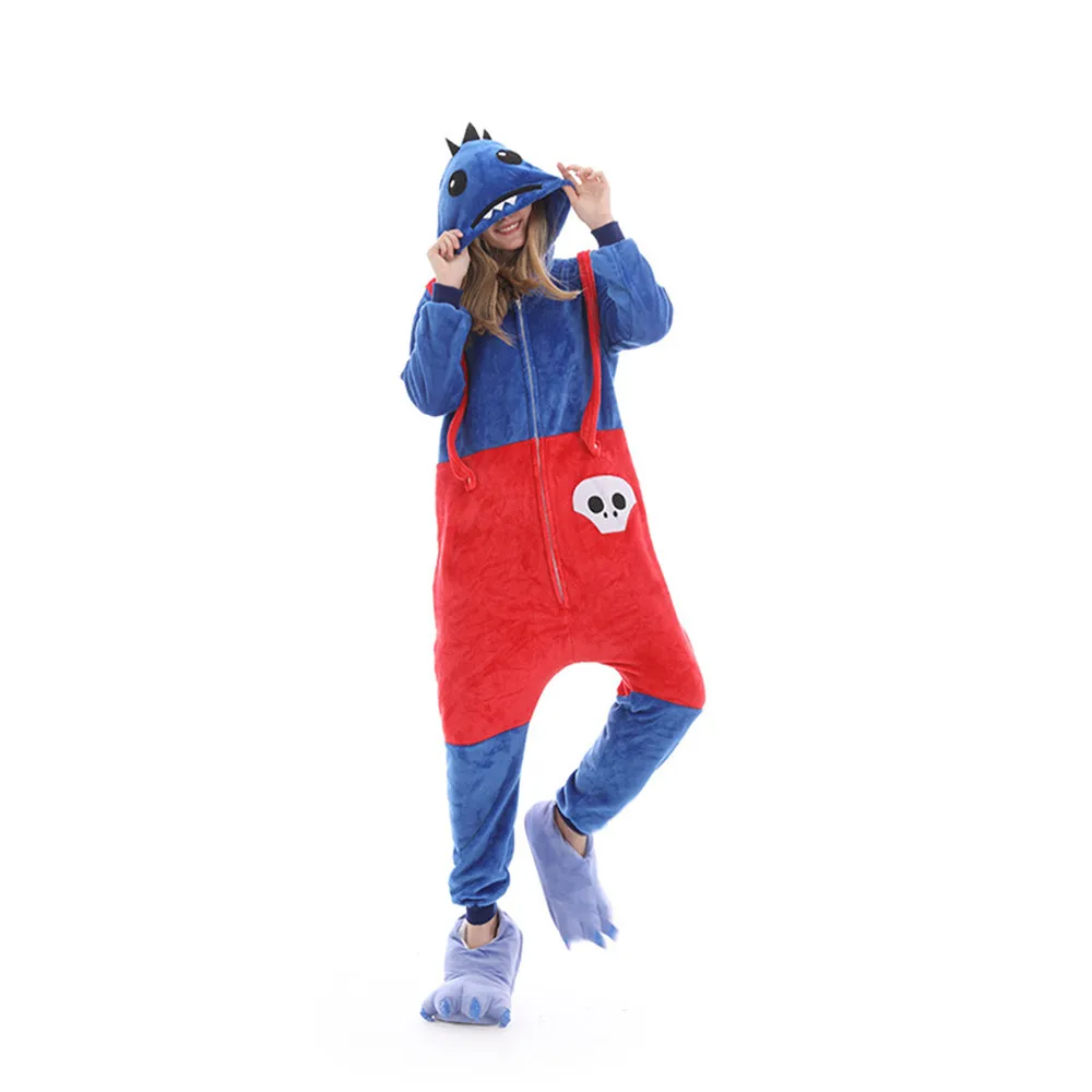 Style 5 Полярный флис Полуночный Кот кигуруми животных Onesie взрослых Оранжевый зимние пижамы вечерние Косплей унисекс пижамы Хэллоуин костюм - Цвет: Style 5