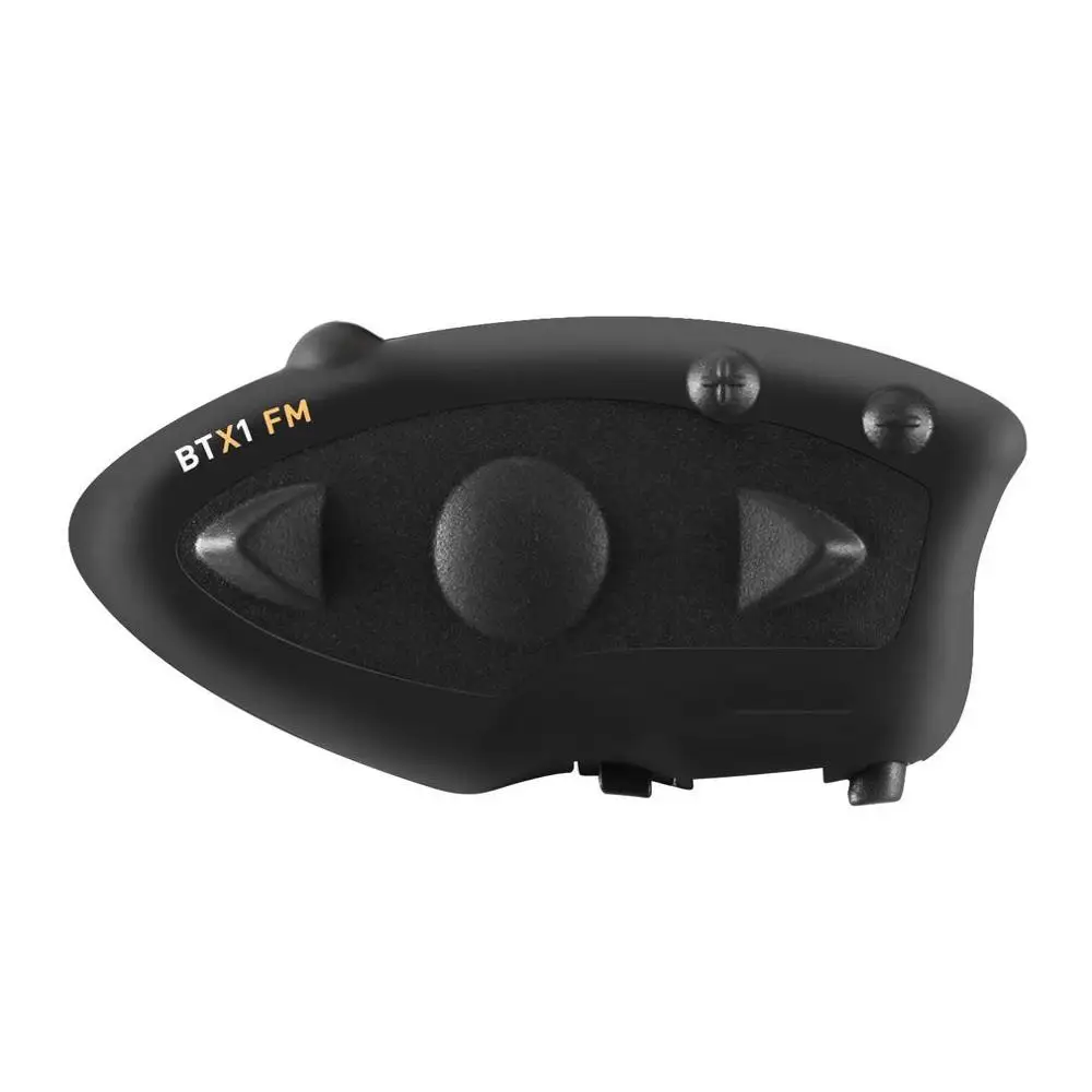 Черная прочная BTX1 мотоциклетная нашлемная телефонная гарнитура Hands-free Interphone FM Rider-to-Passanger Интерком