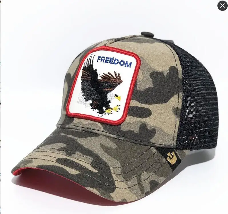 

Goorin Baseball Cap Trucker Snapback Hat Adjustable New Animal Series embroidery FREEDOM