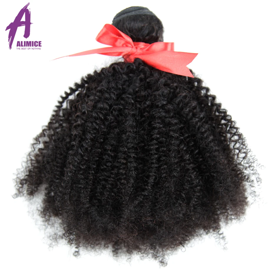  Mongolian Afro Kinky Curly Bundles 4B 4C Hair Extensions 8