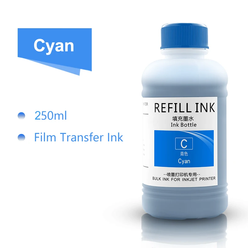 Inkjet Printer Ink Direct To Transfer Film Ink DTF Transfer Film DTF Powder 250ML DTF Ink Film Transfer Ink Direct Transfer Film Printing Hot melt powder PET Printing And For Epson