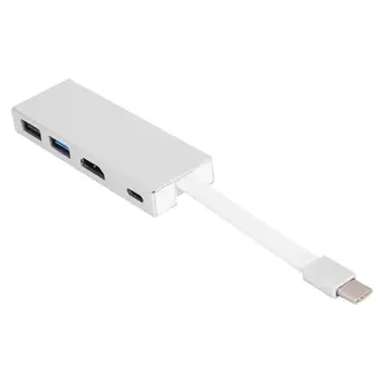 

Cabledeconn D0406 4 in 1 HDMI USB3.0/2.0 PD USB-C Aluminum Type-C Splitter