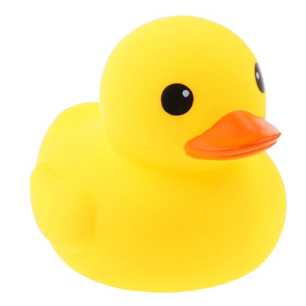 Rubber Squeaky Toy Baby Bathing Toy Floating Swimming Mother Duck Animal