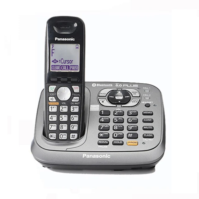 One Handset Bluetooth Fuction DECT 6,0, цифровой беспроводной стационарный телефон с системой ответа, клавиатура, Домашние беспроводные телефоны, черный цвет - Цвет: One Handset