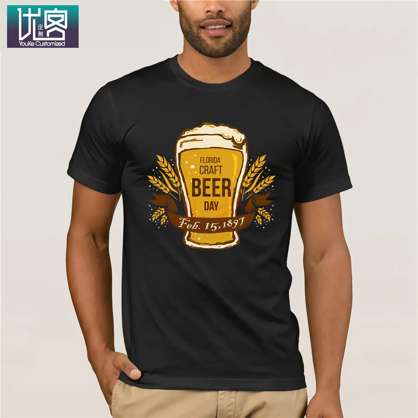 Футболки с надписью A Craft Beer a Day новейшие мужские футболки круглым вырезом