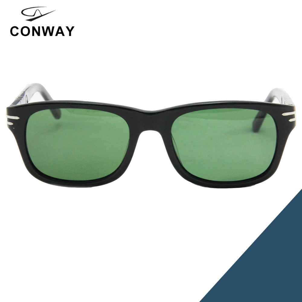 CONWAY,, модные ацетатные солнцезащитные очки, мужские, дизайн, высокое качество, очки, солнцезащитные очки, CN0004S-DEMI-G15, металлическая часть, уличные очки