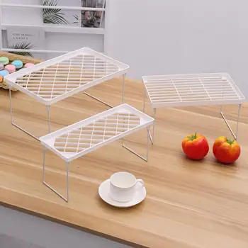 

1Pc Multipurpose Kitchen Storage Rack Plastic Foldable Condiment Household Shelf Rack Kitchen Bathroom Simple Practical Tool
