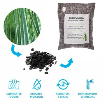 

Air Purifying Bag Bamboo Charcoal Natural Freshener Odor Purifier Preventing Mold Bacteria Activated Carbon Storage