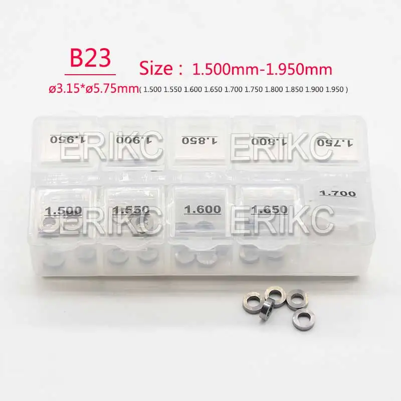 

ERIKC Форсунка омывателя B23 прокладки 50 шт. Авто дизельный двигатель общий топлив Injektor прокладки размеры 1,50-1,95 мм 3.15x5.75 мм