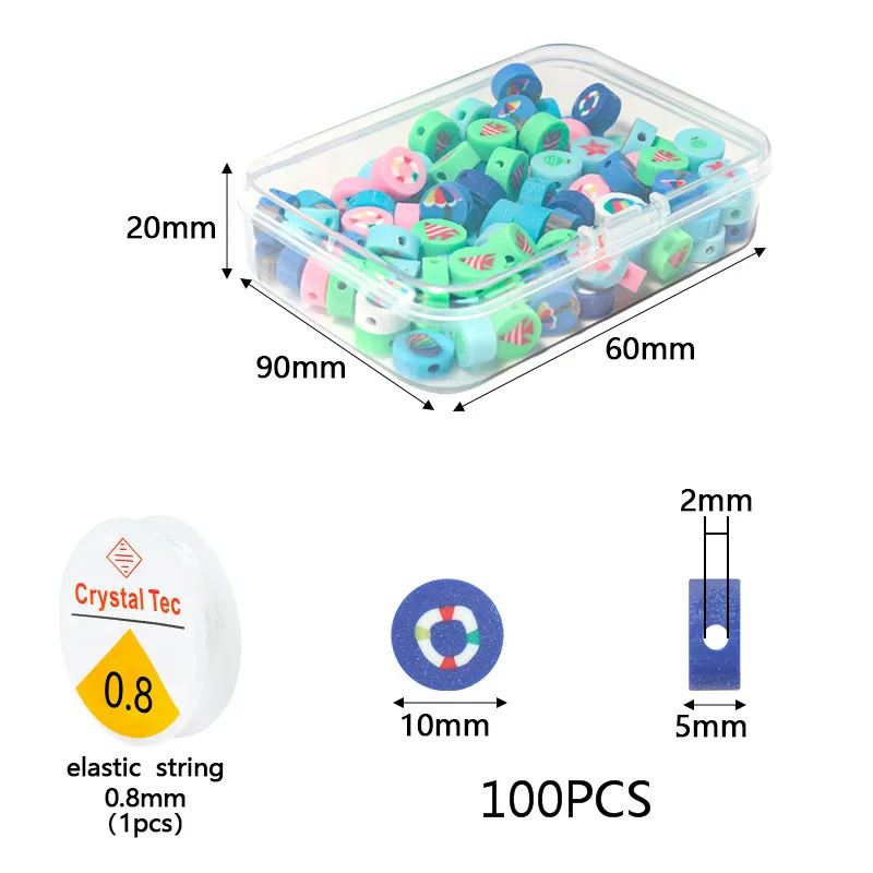 100-910pcs/Box Animal Cake Fruit Flat Polymer Beads Kit Loose Spacer Beads For Jewelry Making Kits Handmade Bracelet Accessories 100-910pcs/Box Animal Cake Fruit Flat Polymer Beads Kit Loose Spacer Beads For Jewelry Making Kits Handmade Bracelet Accessories