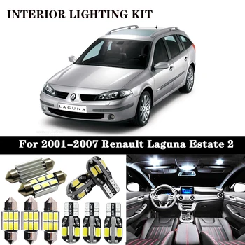 

18pc x For 2001-2007 Renault Laguna Break Sport Tourer Estate II 2 MK2 Error Free LED bulbs Interior Reading map Light Kit