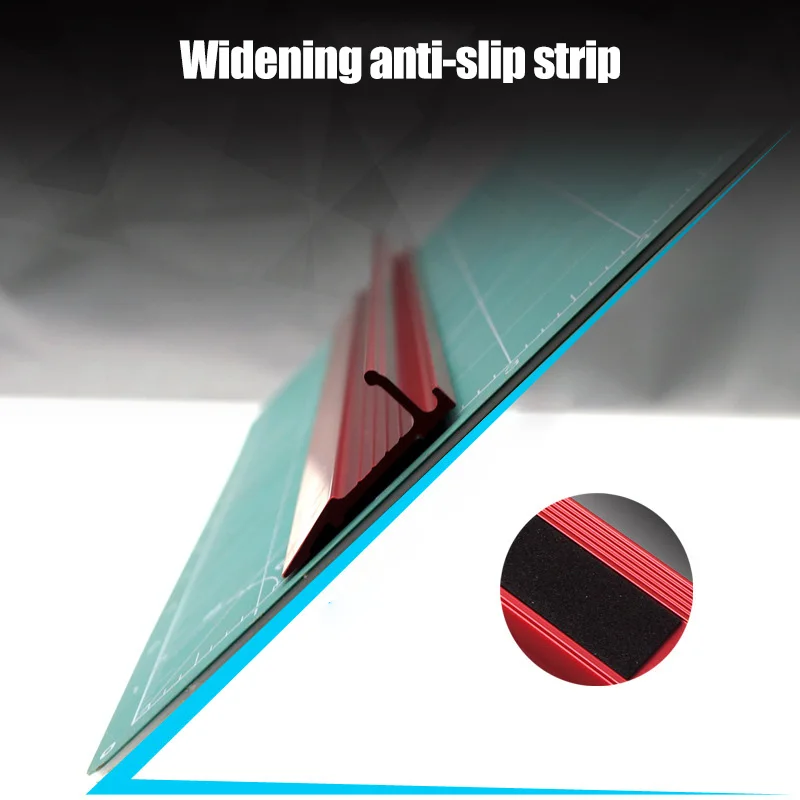 

1 Pcs Aluminum Alloy Straight Ruler Protective Scale Measuring Engineers Drawing Tool OUJ99