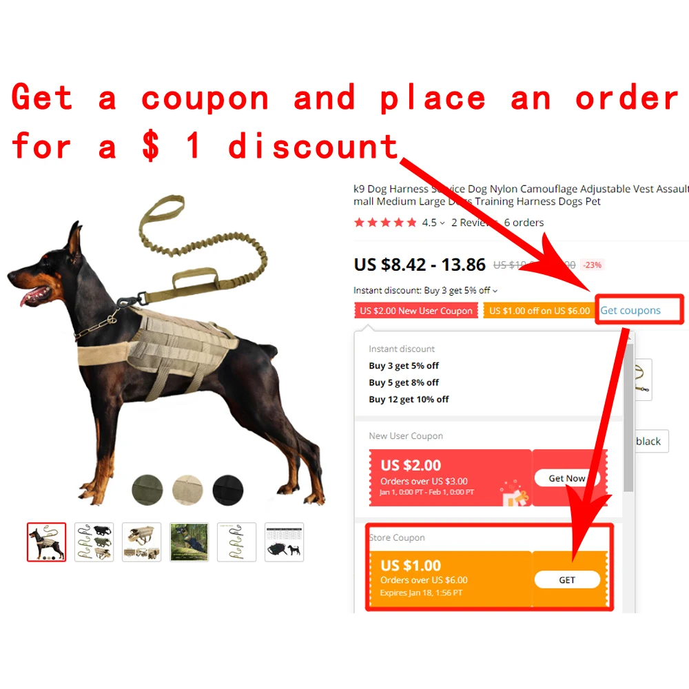 k9 Dog Harness Service Dog Nylon Camouflage Adjustable Vest Assault Dog Leash Small Medium Large Dogs Training Harness Dogs Pet