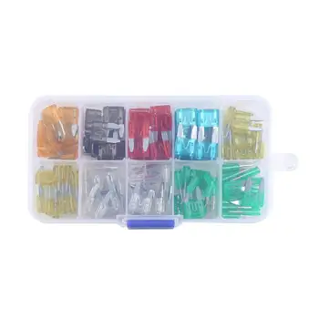 

120pcs 5A 7.5A 10A 15A 20A 25A 30A Universal Mini Assorted Blade Fuse Kit For Car Truck Motorcycle