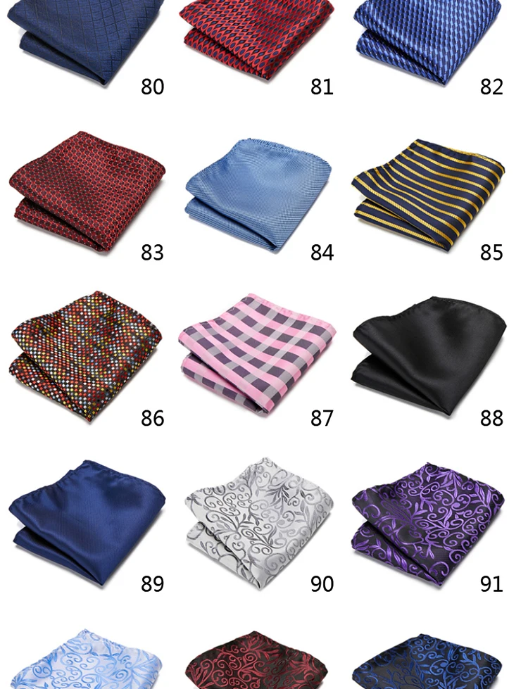 Newest style  Brand Factory Sale Top grade  Pocket Square Paisley Dropshipping Clothing accessories Memorial Day Fit Workplace