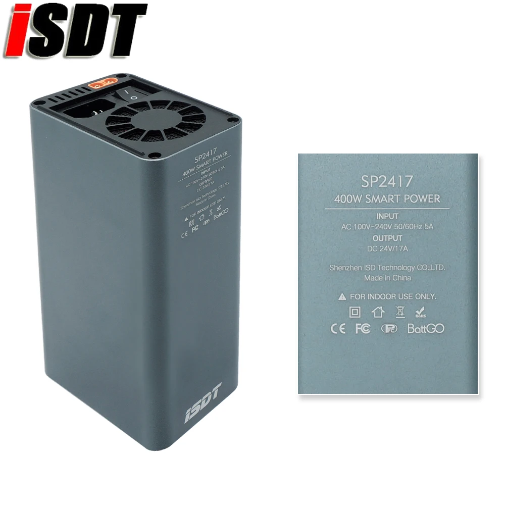 ISDT SP2417 400 Вт/SP2425 600 Вт RC зарядное устройство адаптер переключатель высокой мощности Smart control W/светодиодный usb зарядка для моделей RC