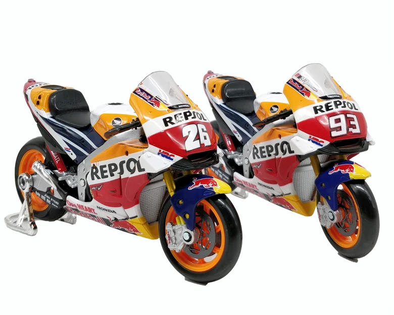 Гоночный литая мотоцикл Maisto 1:18 Honda Repsol Team RC213V #26 Дани педроса #93 Марк маркер 2018| |