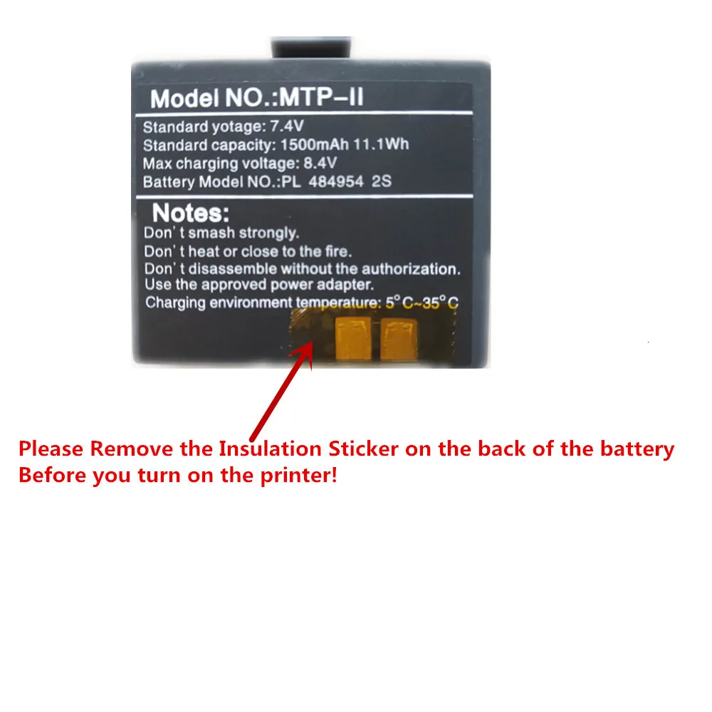battery using instruction please remove the insulation sticker on the back of the battery before