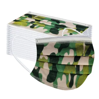 

50pc Children's Outdoor Sport Face Mask Disposable Protective Face Mask Masque Personal 3ply Nonwoven Ear Loop Masks Mascarilla