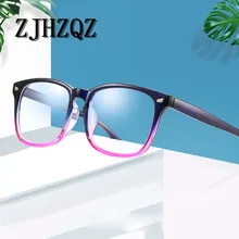 ZJHZQZ Ретро КРУГЛОЕ ПЛОСКОЕ зеркальное стекло es Классическая оправа полный обод маленькое свежее стекло анти-синий светильник прозрачные оправы для очков