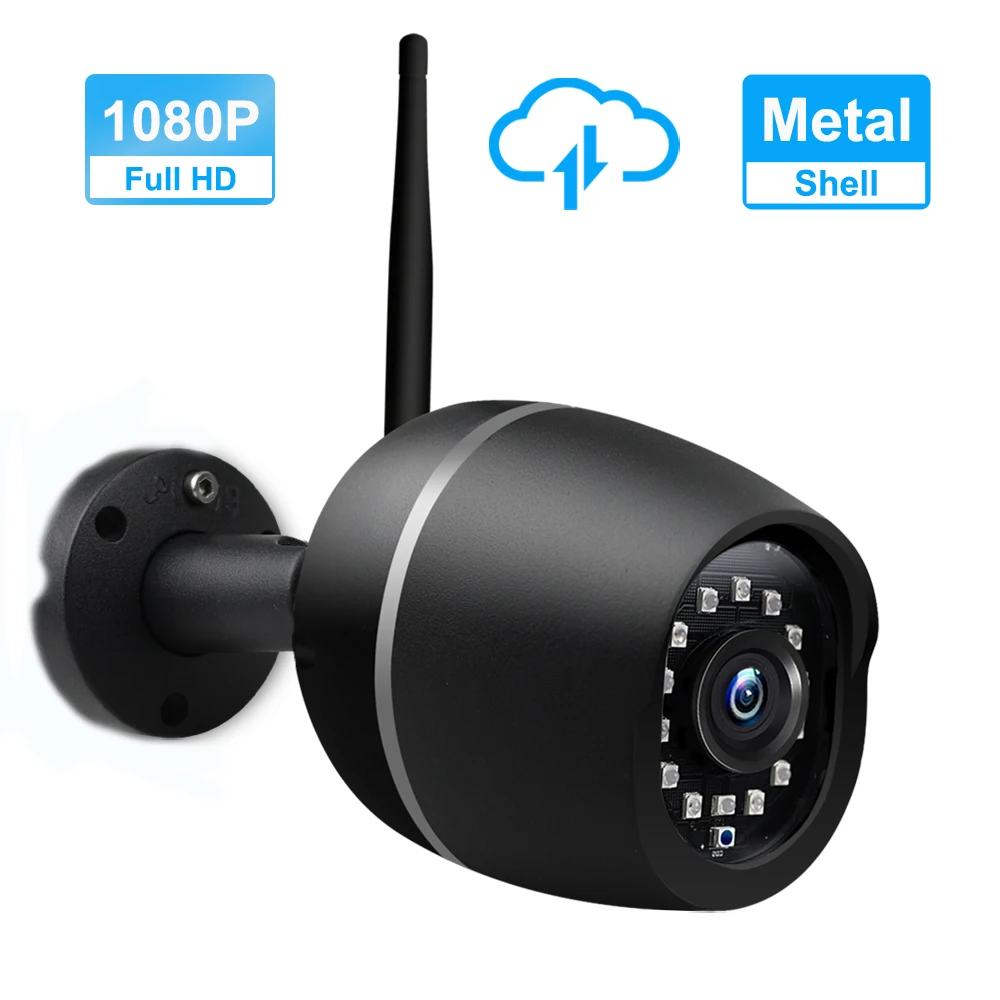ZILNK Wi Fi наружная IP камера 1080P 2.0MP HD металлическая Водонепроницаемая беспроводная