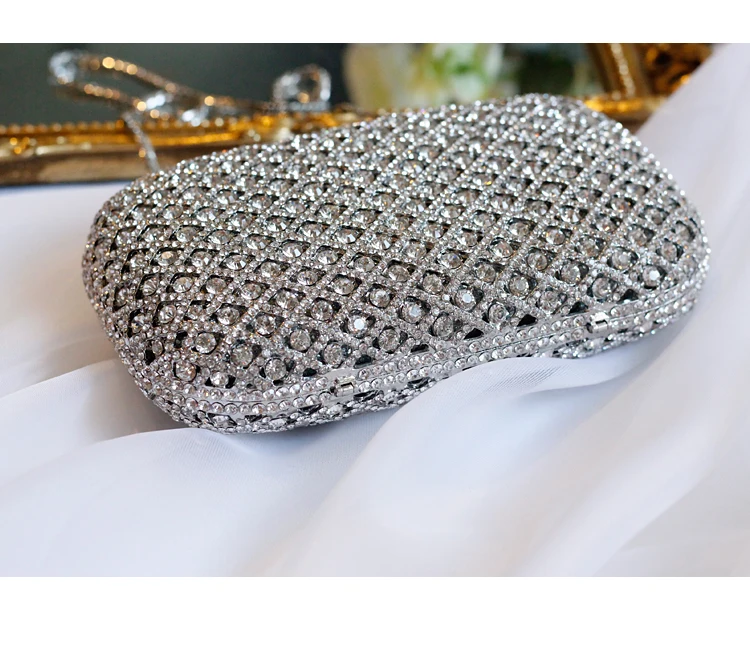 Cyrstal Rhinestone Бриллиантовая вечерняя сумочка модный роскошный клатч для вечеринок для подружки невесты женское Повседневное платье Pochette Lady