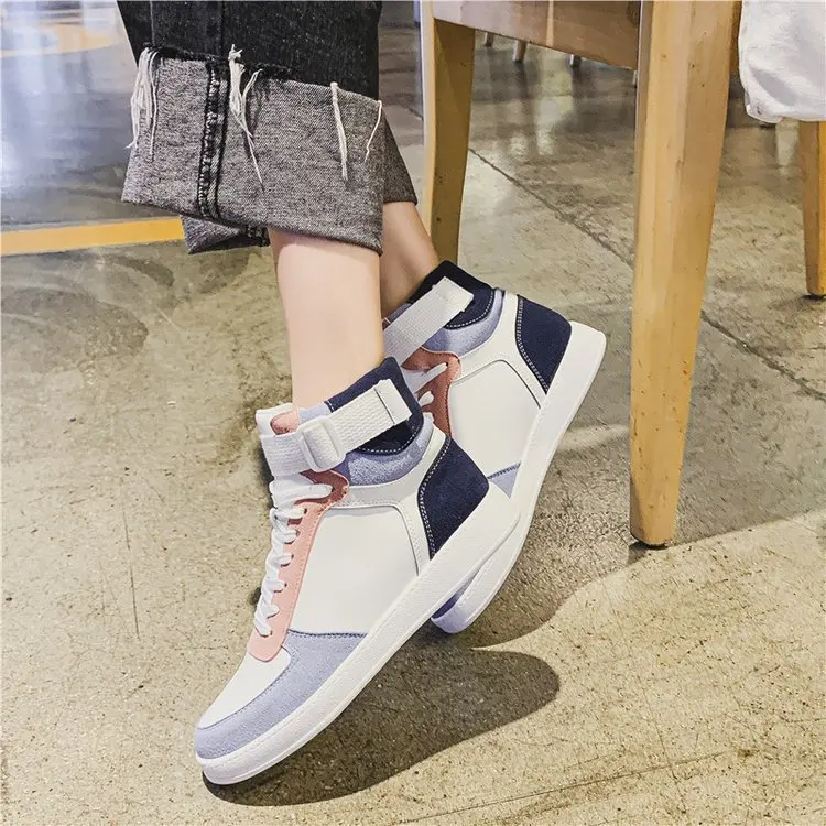 

Network Red Fire of Hight-top Athletic Shoes 2019 Autumn And Winter New Style Korean-style Fashion Colorful WOMEN'S Shoes Versat